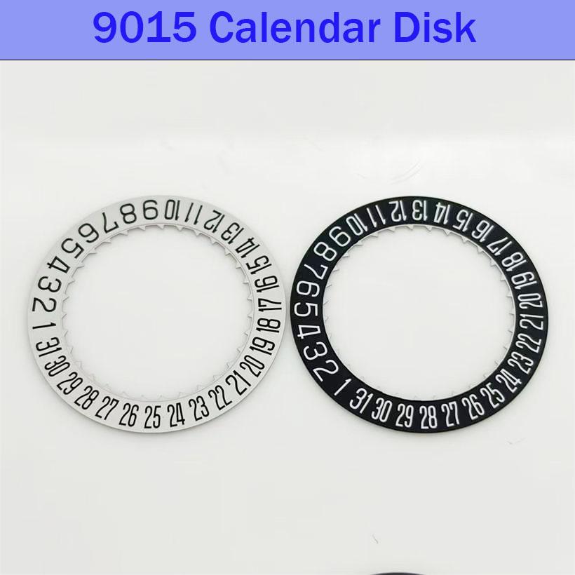 Watch Accessories Brand New Original Suitable For 9015 Movement /Black/White 3 o'clock Calendar Disc 6 o'clock Calendar Disc