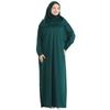 Women Prayer Dress With Hijab Rug Tasbih Muslim Set Islamic Clothes Abaya Jilbab Dubai Kaftan For Eid Ramadan