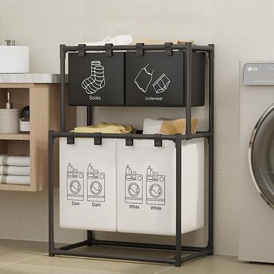 Multi Functional Dirty Clothes Basket, Clothes Storage Basket, Household Laundry Basket, Balcony Storage Rack, Dirty Clothes Bas