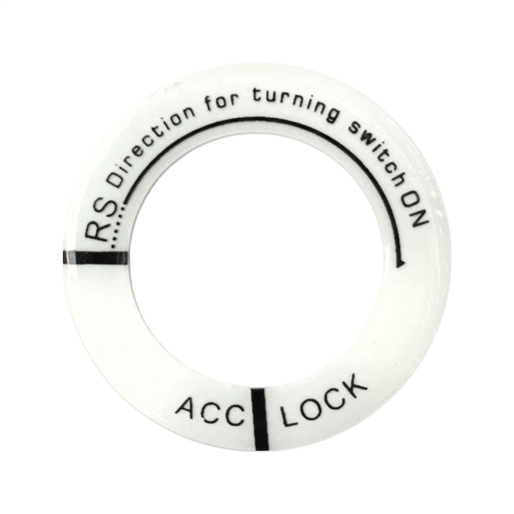 Ignition Key Ring Sticker Ignition Switch Cover Sticker Decorative Ignition Switch Ring Luminous Key