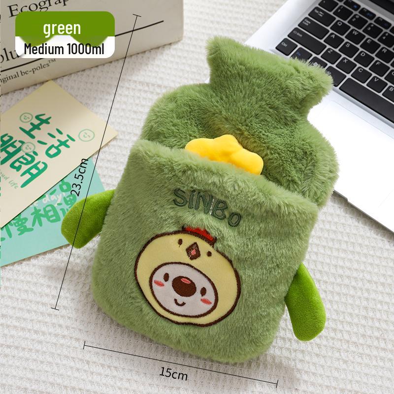 Large Hot Water Bottle - Versatile Hand Warmer & Belly Heat Pack with Water Injection