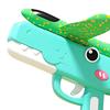 Handheld Foam Airplane Launcher with Dinosaur Design Outdoor Flying Toy for Kids 8-15m Range Lightweight Fun Gift for Boys Girls