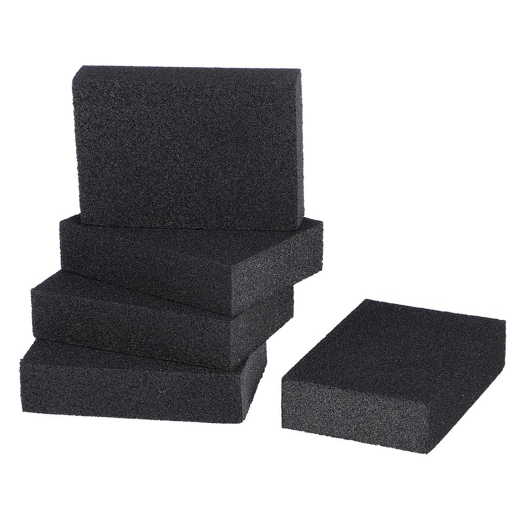 5pcs Cleaning Sponge Brush High Density For Kitchen Pots Pans Stove Scrub Descaling Stain Remover Pad Reusable Dish Washing