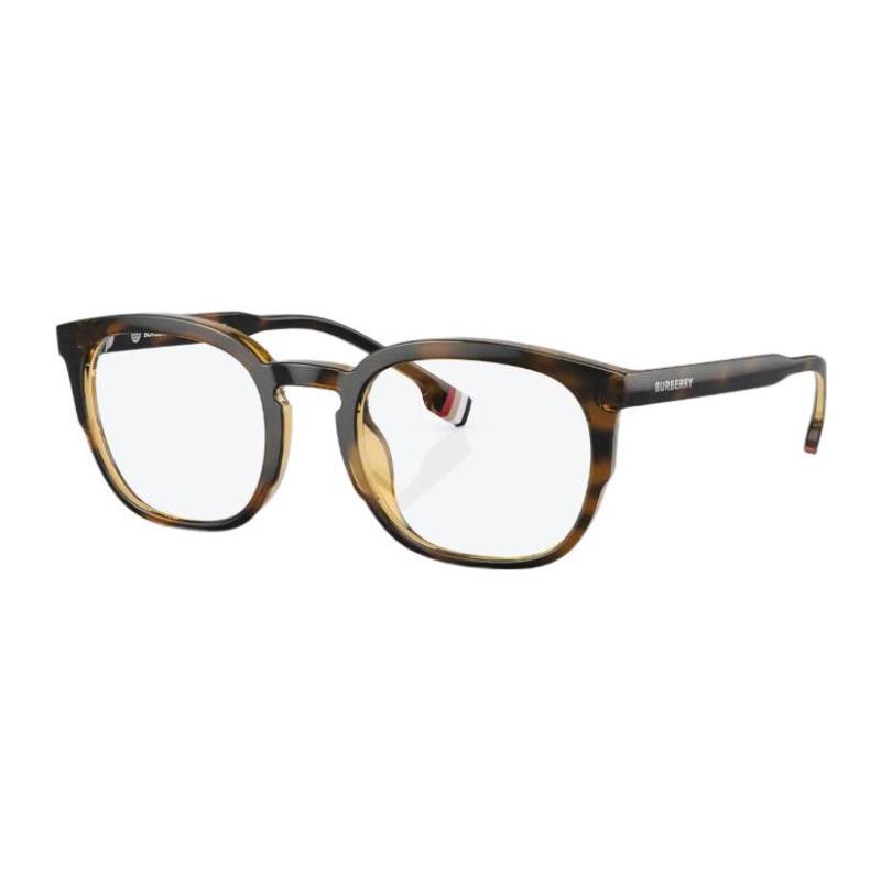 

Burberry simple and stylish monogram print plate frame oval sunglasses unisex style 53 коричневый