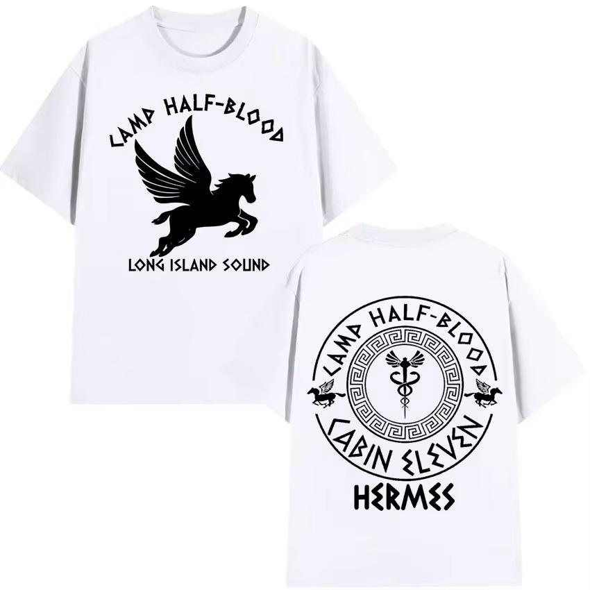 2026 Spring summe  Trendy Graphics Men Women Clothing Camp Half Blood TShirt High Quality Cozy Short Sleeve Tops Streetwear
