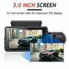 Inregistrator DVR pentru masina cu lentile duble Inregistrator video Dash Cam Senzor G de vedere nocturna 1080p fata
