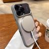 Luxury Magnetic Metal Lens Bumper Protection Case For 17 16 15 14 13 Pro Max Plus For Magsafe Acrylic Translucency Cover