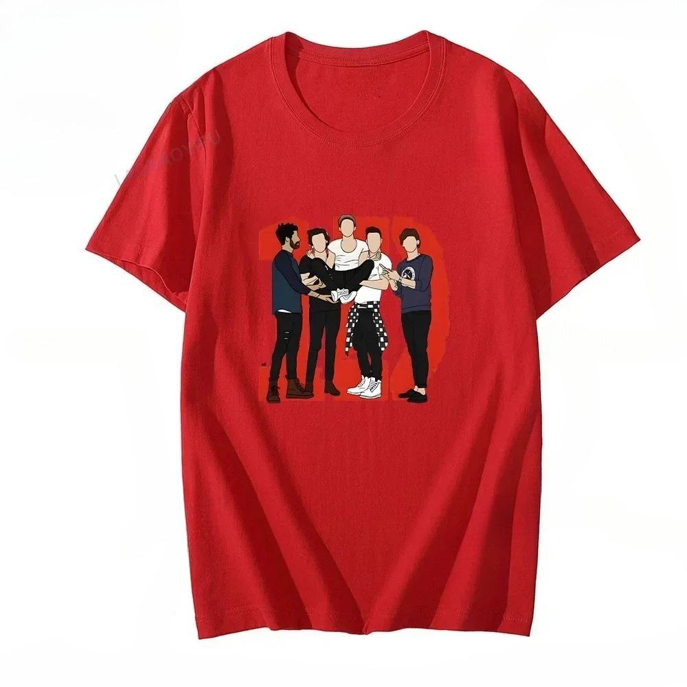 Unisex One Directions Printing Tshirt Cotton High Quality for SpringSummer Teeshirt Round Neck Popular Retro Tshirt Camisetas
