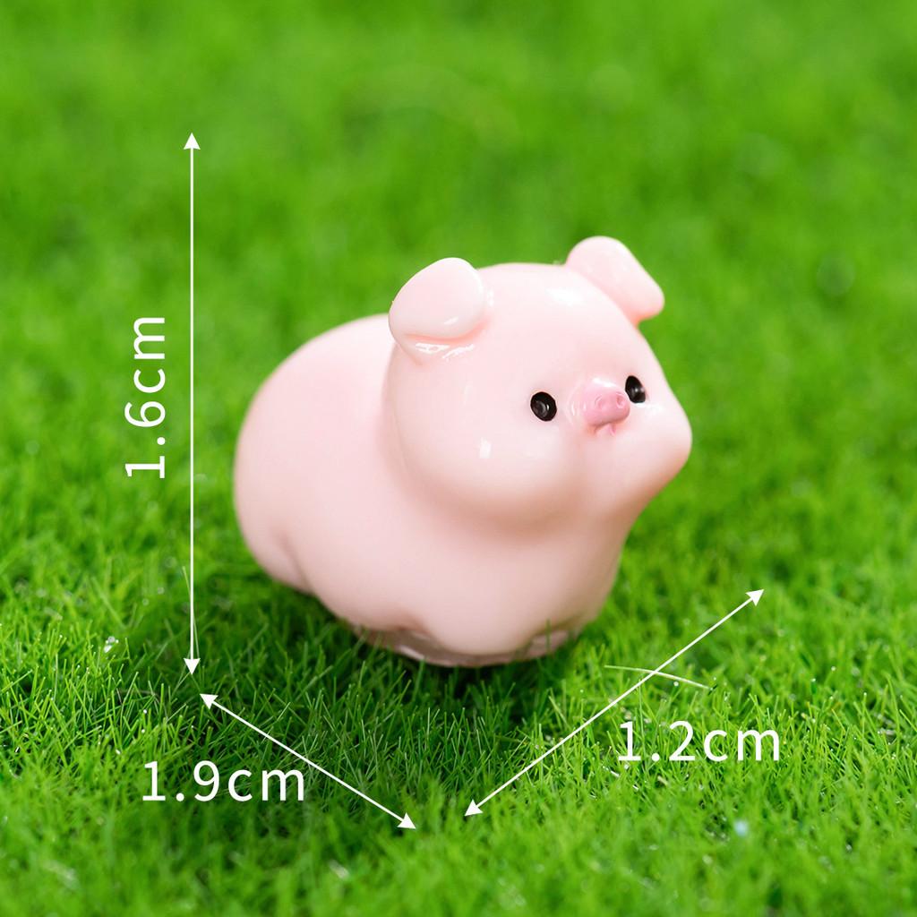 12Pcs/set Multicolors Cartoon Mini Zodiac Animal Miniatures Resin Ornaments Fairy Garden Decoration Moss Terrarium Micro Landscape