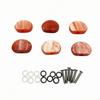 6 Pieces Guitar Tuner Button Knobs Replacement Oval Machine Head Cap for