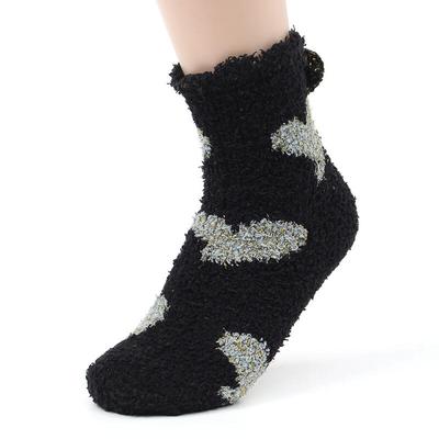 Heart Drop Women's Sleep Socks (Black)