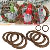 Natural Wreath 25/30cm Diameter Retro Christmas Rattan Wreath Rings Braided Wreath DIY Hand-Woven Grapevine Vines Wreaths Crafts