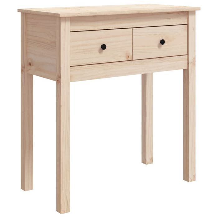 VidaXL Table console 70x35x75 cm Bois massif de pin 814609