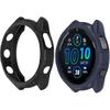 2Pack Soft TPU Case Cover (Black+Green) Compatible with Garmin Forerunner965 Running Smartwatch Protective Case Intended for Forerunner 965 Watch
