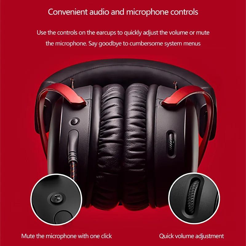 HyperX Cloud II Wired Gaming Headset Detachable Microphone/USB Sound Card for PC PS