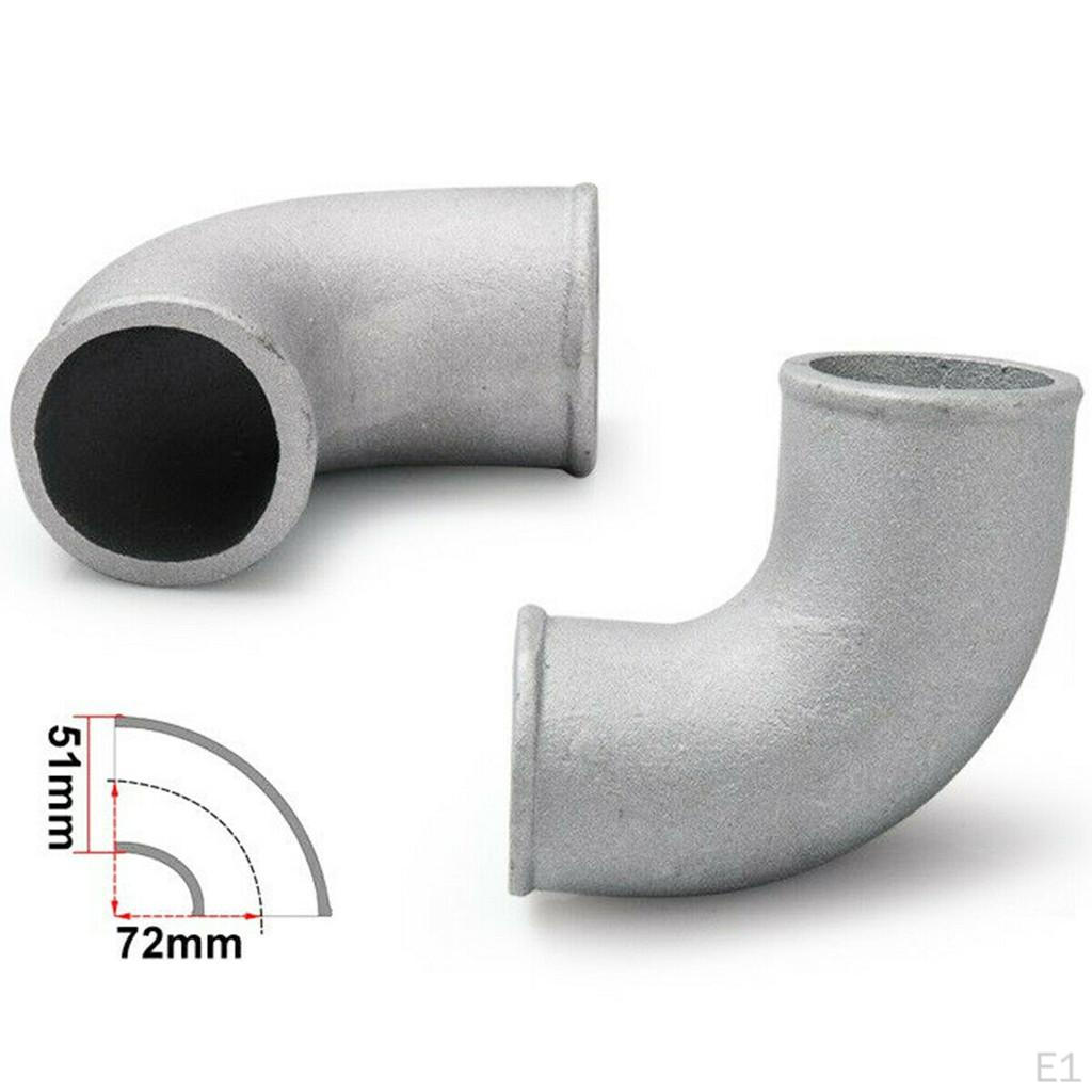 2" Car Aluminum Elbow Exhaust Tube 90