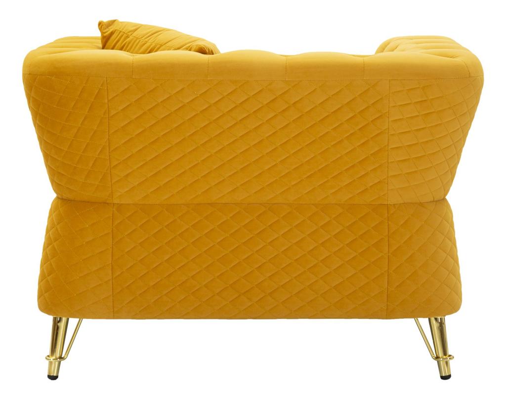 Armchair Emy Mustard With Cushion Cm 104X83X76