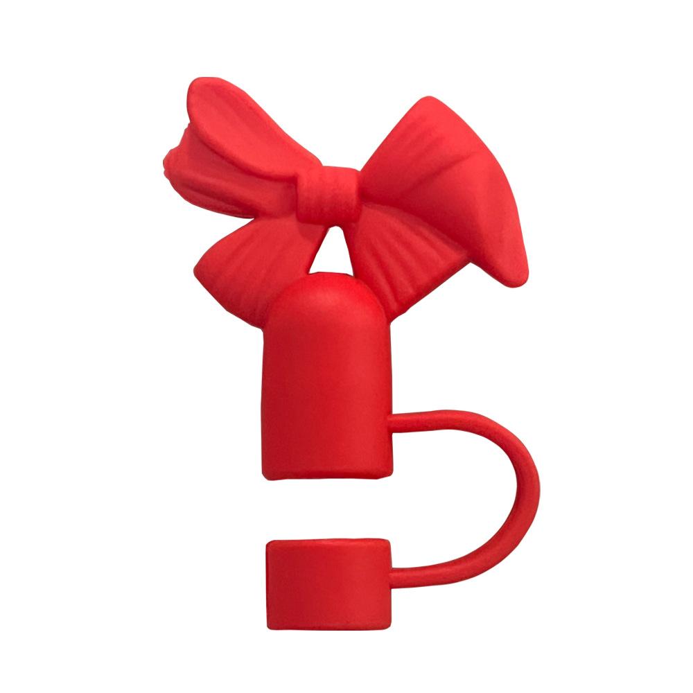 New Cute Bow-tie 10mm Straw Cap, Dust Plug, Cup Accessory Straw Cover