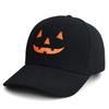 Unisex Halloween Bestickte Baseballkappe Kürbis Stickerei Hut Outdoor Verstellbar Lässig Gebogener Schirm Hüte Sonnenschutz Papa Hut