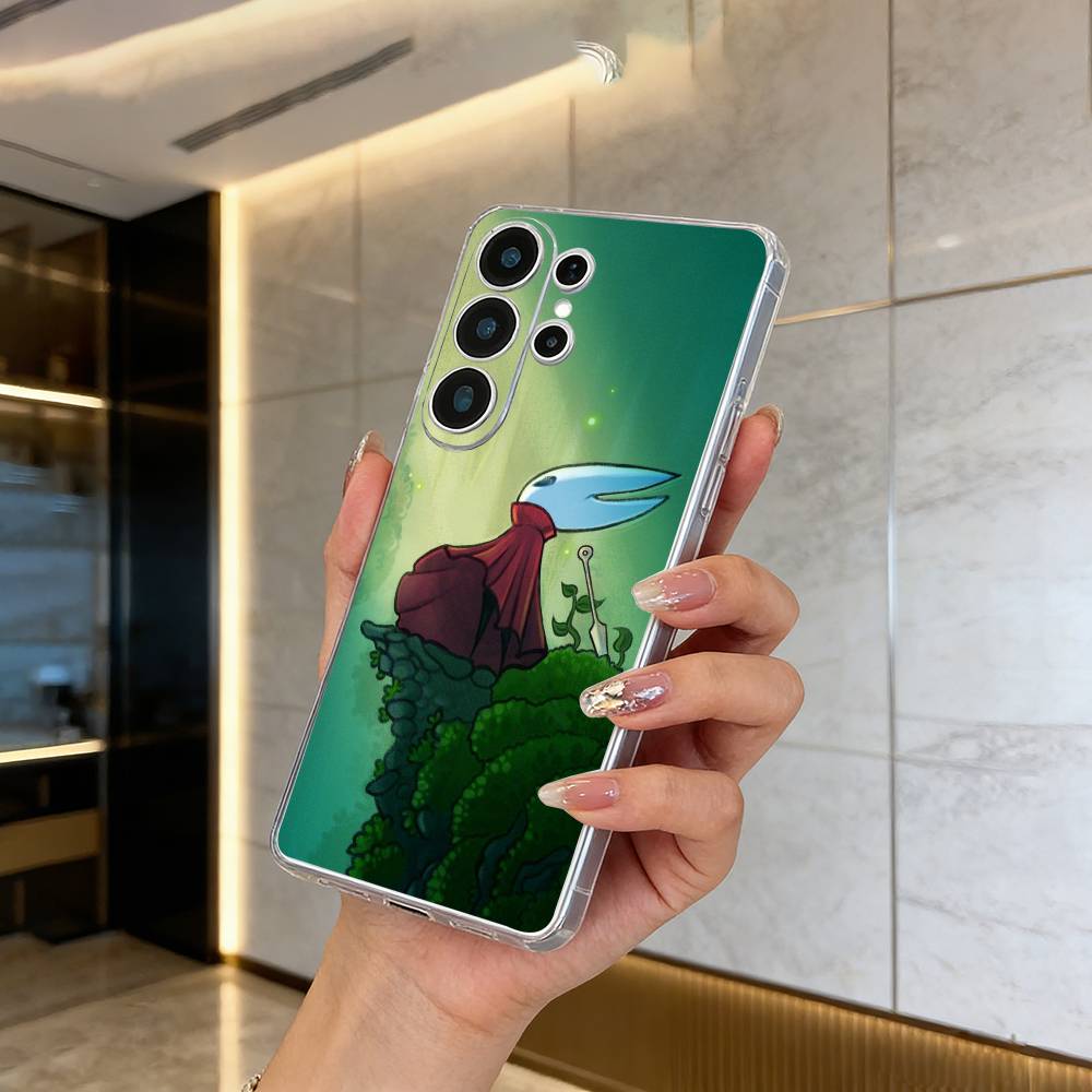 

H-Hollow- K-Knight -S-Silksong Clear Phone Case for Samsung S25, S24, S21, S22, S23, S30, Ultra, S20, Plus, FE, Lite Samsung S24Ultra