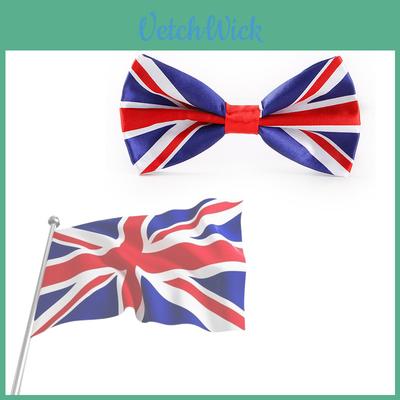 Stylish Union Jack Usa Flag Silk Bow Tie For Fancy Dress Costumes