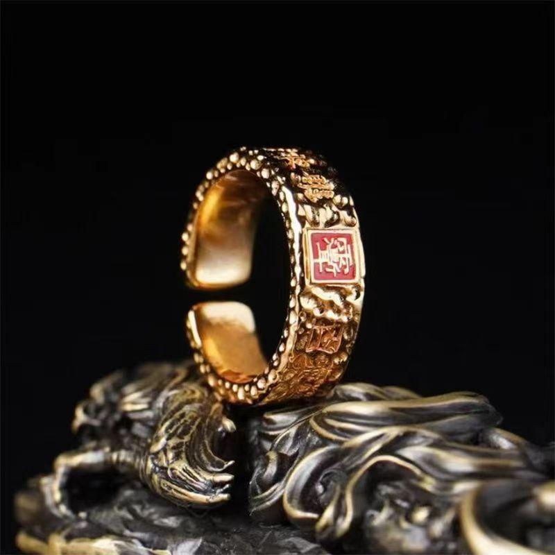 Longhu Mountain Tianshi Yujian Ear Ring National Style Fashion Retro Versatile Lucky Transfer Taoist
