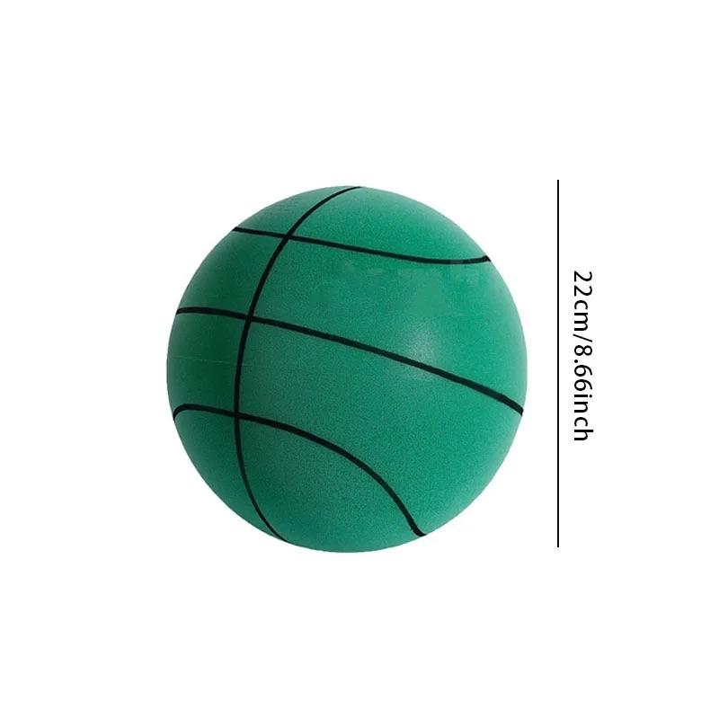 Balle de Basketball Silencieuse Haute Densité pour Enfants Entraînement Intérieur Raquette Balle Portable 18cm/22cm Éponge Élastique Petite Balle en Cuir Jouet