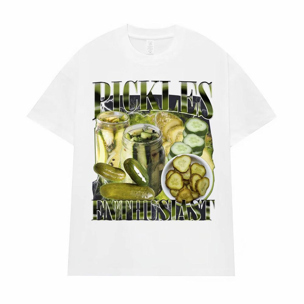 

Vintage Pickle Enthusiast Funny Meme T Shirts Women Fashion Casual 90s Graphic T-shirt Tees Women T Shirt Aesthetic Clothes S