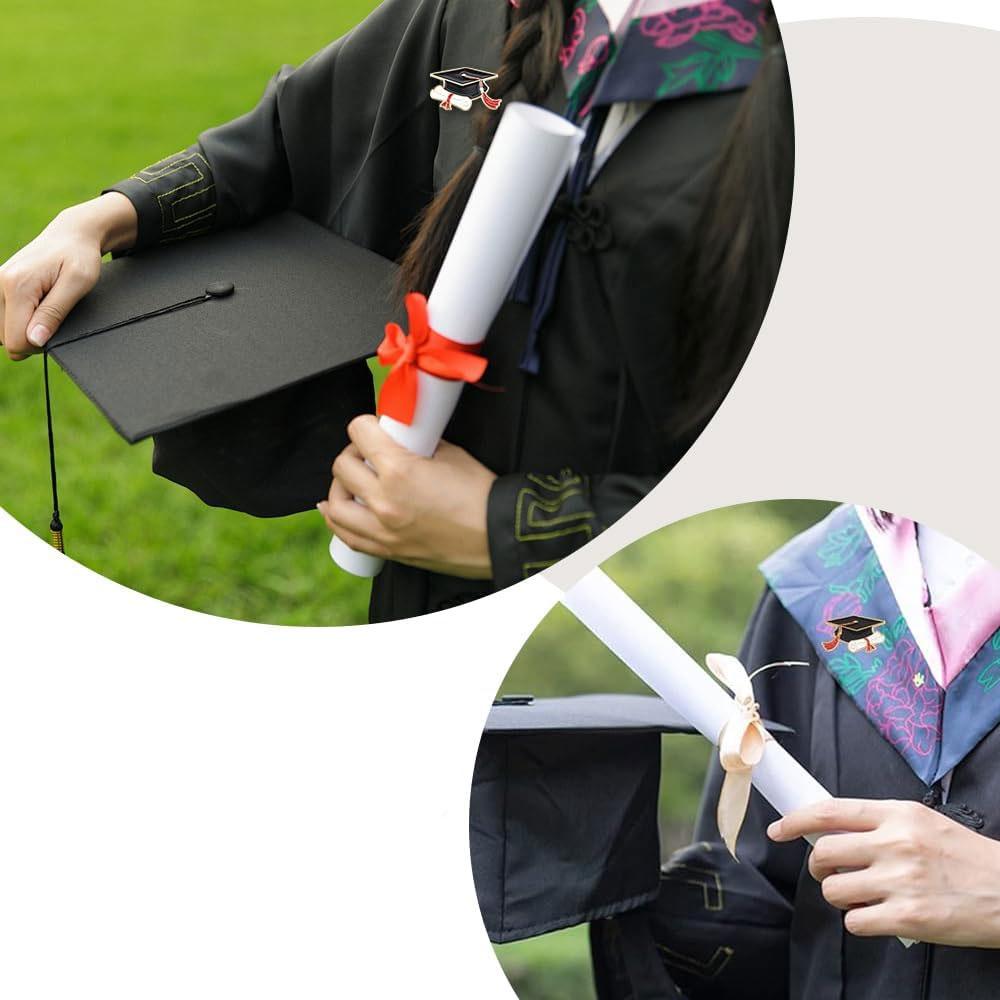 3/7/14pcs Alloy Material University Hat Pendant Enamel Graduation Hat Pendant Book Matching Bachelor's Hat Pendant Jewelry Making DIY