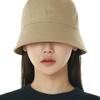 LUOESPAC Overfit Round Bucket Hat (Beige)