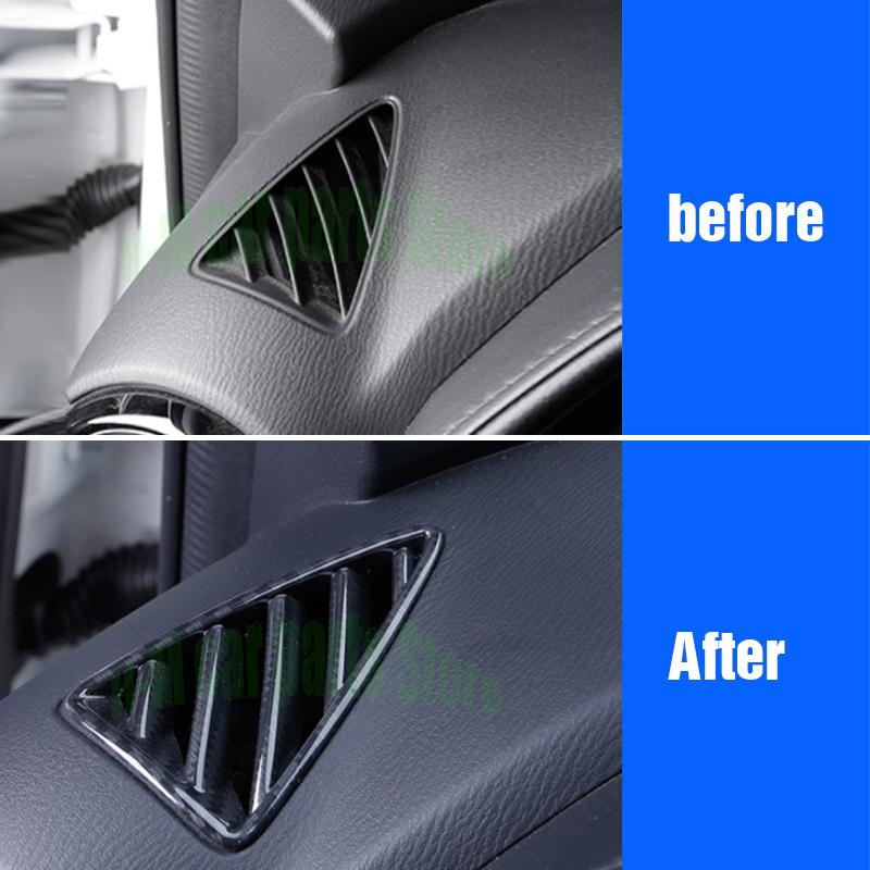 Für Mazda CX-3 CX3 2017 2018 Chrom Zubehör Klimaanlage Vent Outlet Panel Trim Abdeckung Innen Teile Carbon