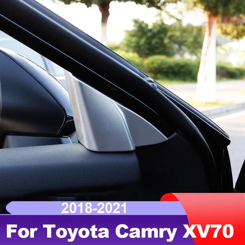 Car Interior Front Post Triangle Panel Cover For Toyota Camry 2018      70 V70 Xv70 Trd Accessories Auto