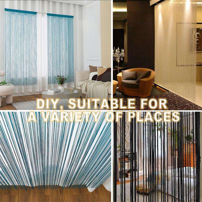 4pcs String Curtains for Doorways Glitter Beaded Curtains Door Sparkle Beads Curtain Open Closet Laundry Hanging Glisten Beads Window Girls