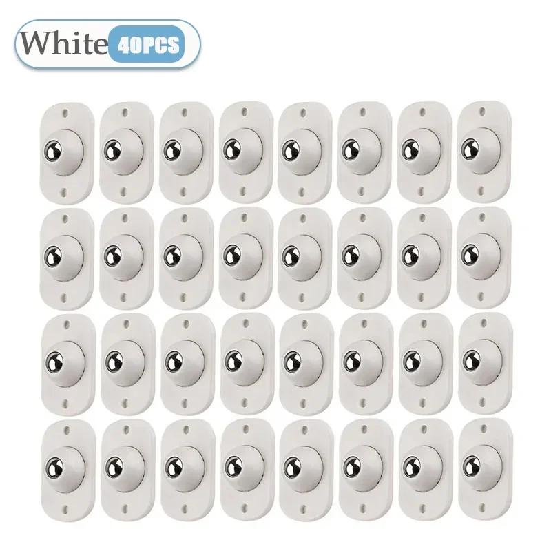 4~120PCS Adhesive Universal Ball Pulley Silent Movable Small Wheel Household Accessory Wear-resistant Load-bearing Foot Wheel