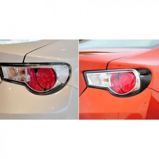 Carbon Fiber Rear Eyebrow Light Lamp Eyelid For Toyota GT86 Subaru BRZ 2012-