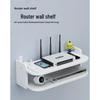Wall-Mounted Wireless Router Shelf & Cable Organizer for Living Room
