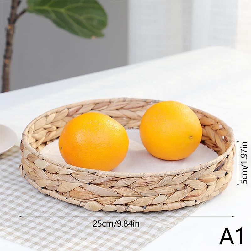 

1 шт. Плетеная корзина ручной работы разных размеров, настольная корзина для хранения, корзина для хранения из тыквенной травы и ротанга A1