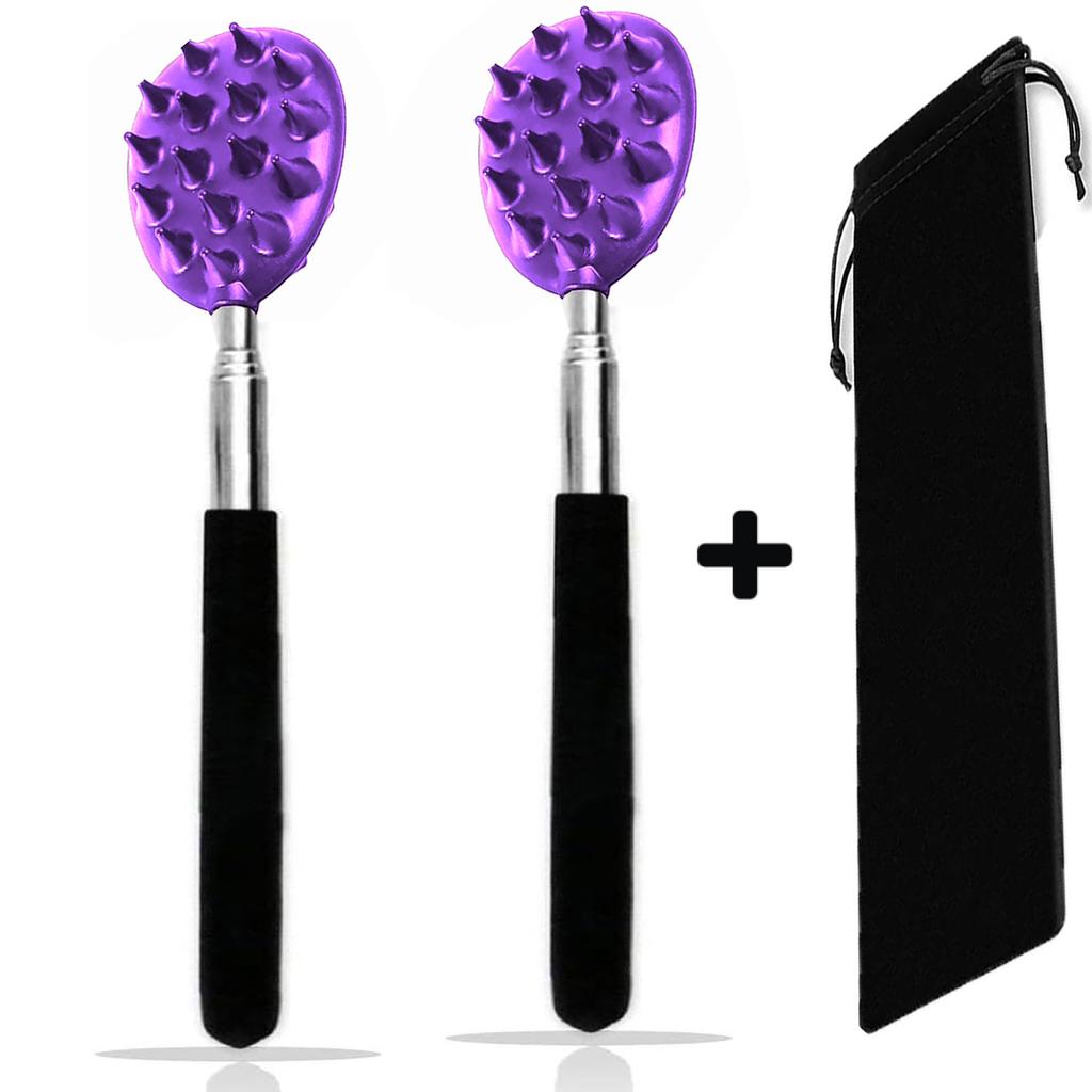 Ausziehbarer Kaktus-Rückenkratzer mit 1/4-Zoll- und 1/2-Zoll-Stacheln, Einhand-Juckreizstab zum Ausziehen für Männer und Frauen, Langlebiges PVC