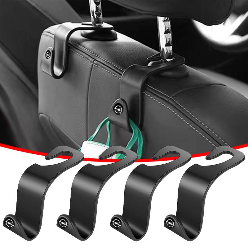 

Auto Logo Universal Car Seat Hook Multifunctional Storage Hanger For Opel Astra H G Corsa Insignia Astra Antara Meriva Zafira Interior 2Pcs
