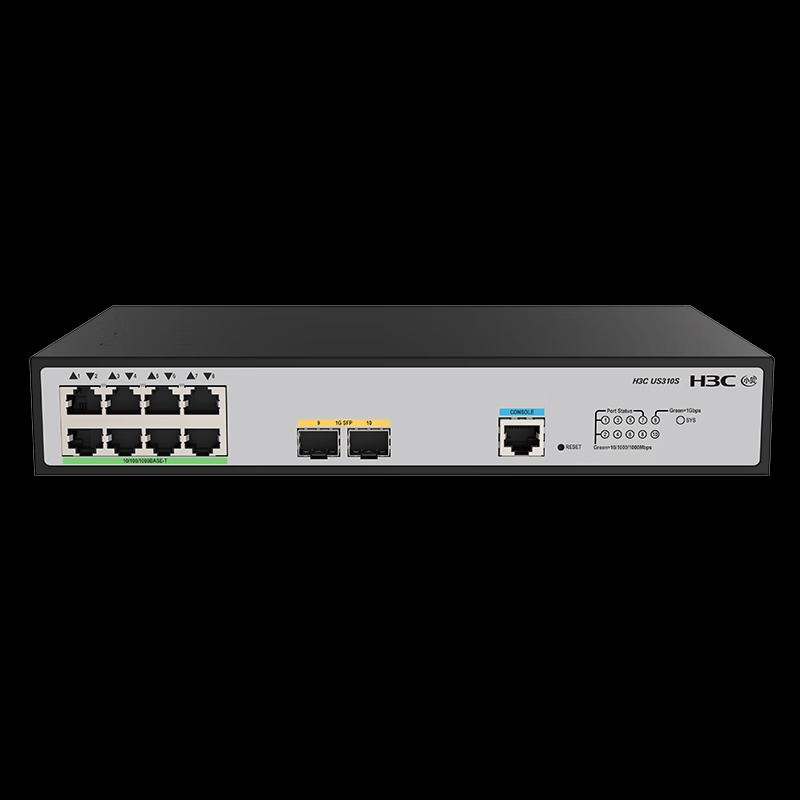H3C US310S 8-Port Gigabit + 2-Port 2.5G SFP Layer 2 Switch