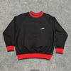Mens Casual Set Long Sleeve Embroidered Sweatshirt Shorts Color Block Fleece Lined Streetwear 18-24 Years
