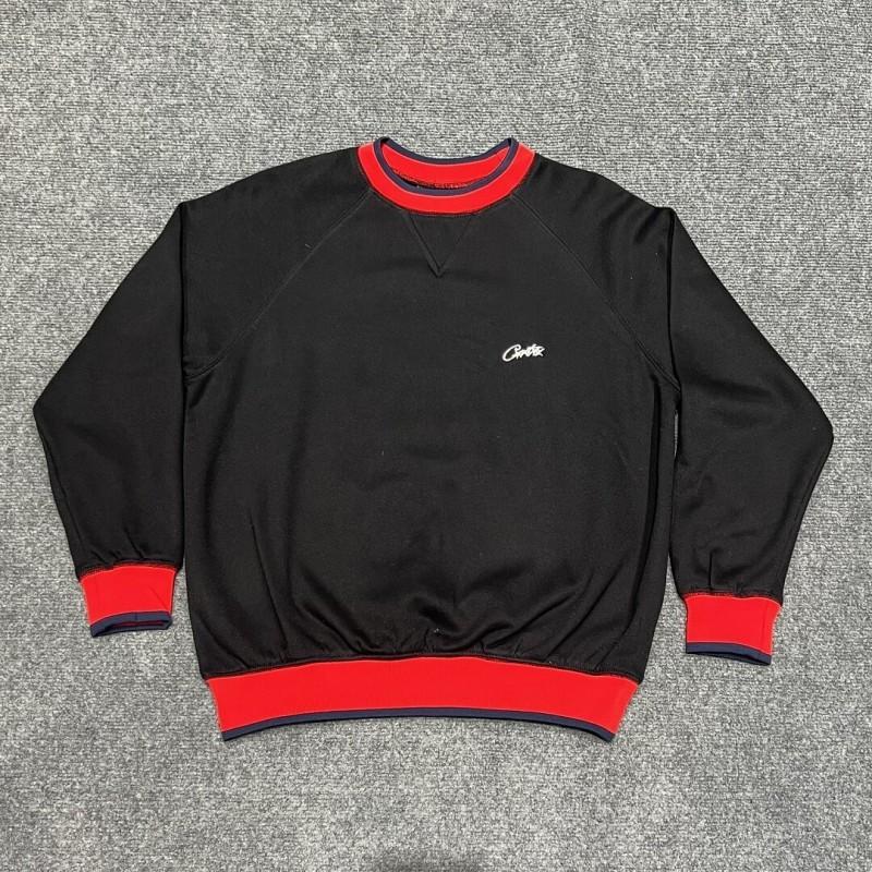 Mens Casual Set Long Sleeve Embroidered Sweatshirt Shorts Color Block Fleece Lined Streetwear 18-24 Years