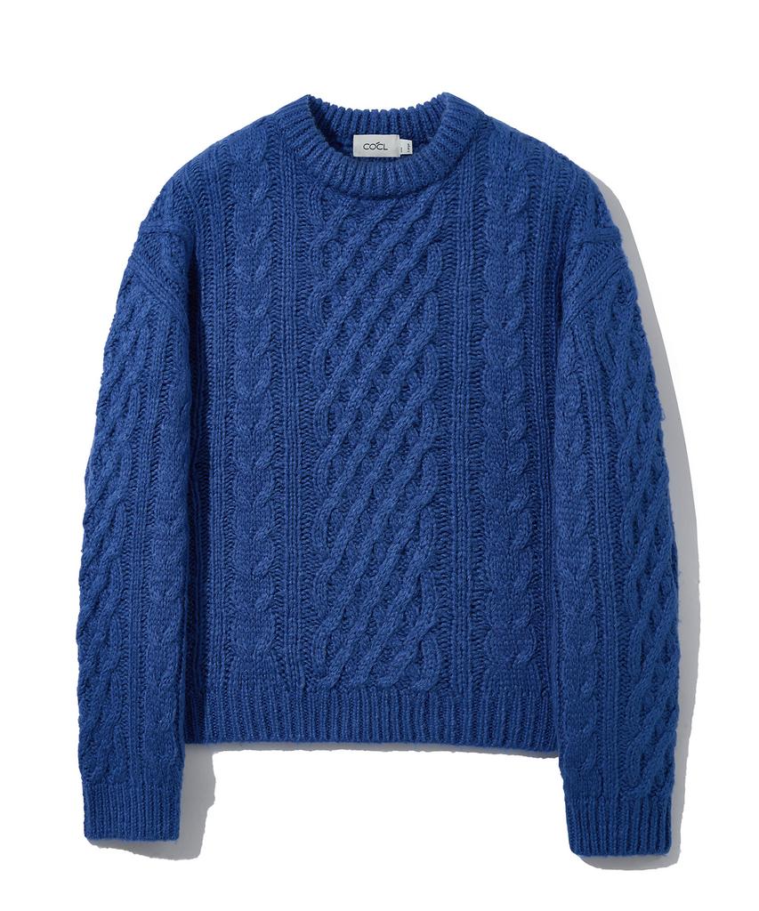 COSTUME O’CLOCK [2Pack] Round Fisherman Semi-Crop Knit 11 Color Cooskt050Set