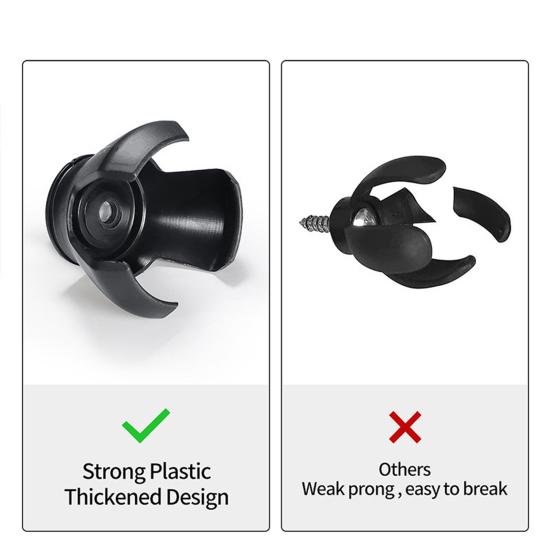 Golf Ball Picker Lightweight Portable Three Claws Clamp Design Threaded Installation Versatile Club Tail Ball Collector
