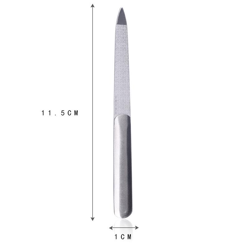 1 PC Stainless Steel Files Nail File Buffer Metal Grinding Sanding Manicure Pedicure Scrub Nail Art Tools Manicure Pedicure Tools