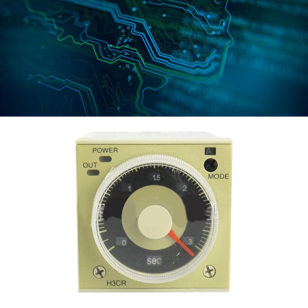 Zeitrelais Knopfbedienung Verzögerungs-Zeitrelais für automatische Steuerschaltung AC100‑240V H3CR A8