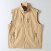 Trade Export Tail Goods Spring and Autumn Men's Multi-pockets Design Quick-Drying Breathable Stand Collar Casual All-matching Sleeveless Vest Vest