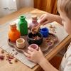 Interactive Sensory Exploration Gear Magic Potion Play Set, 3D Printed Making Pretend Kit Creative Imaginative Props with Bottles, Bowl, Spoon,