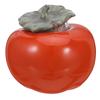Handcrafted Ceramic Persimmon Shaped Tea Canister Airtight Storage Jar for Tea Coffee Snacks Home Store Decoration Wedding