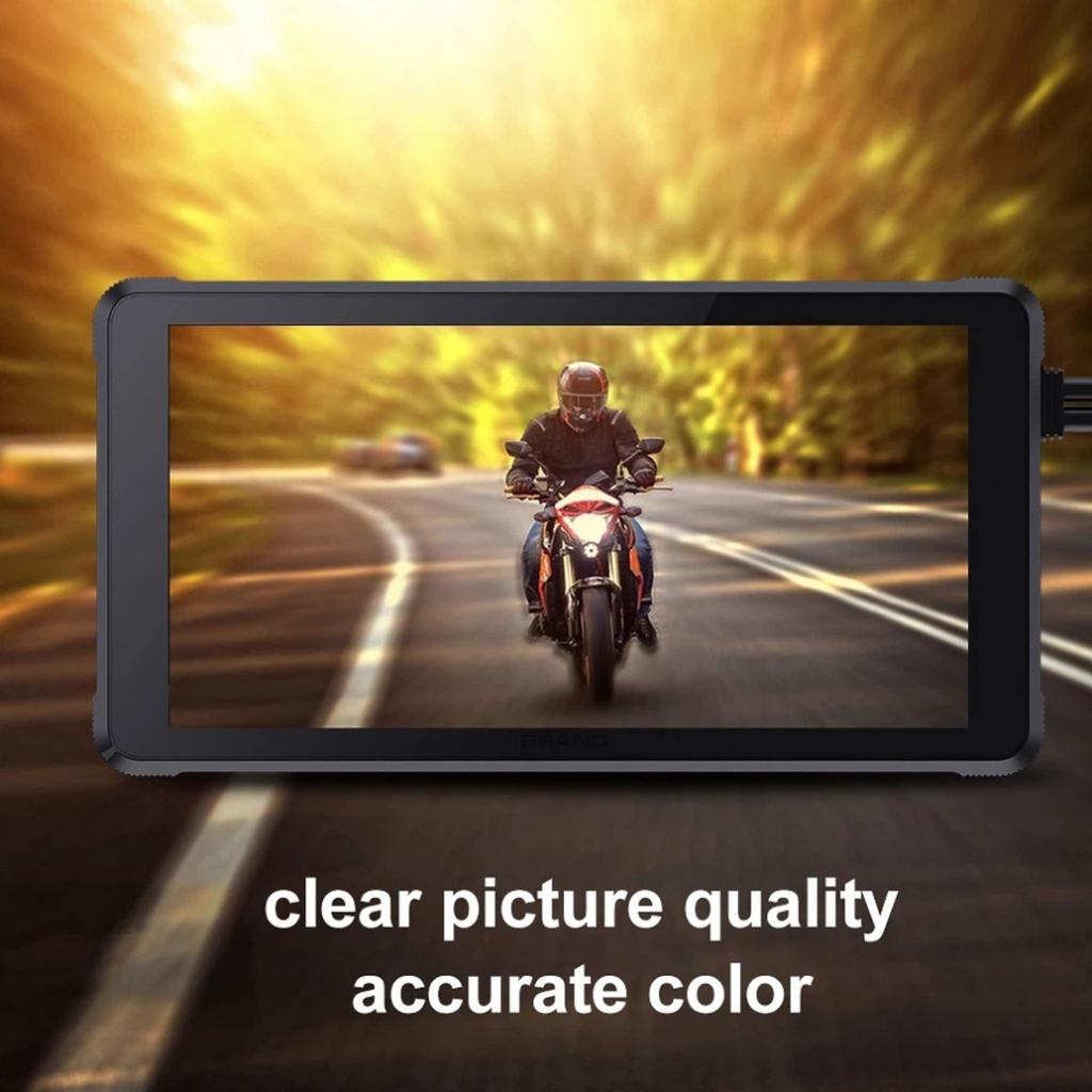 Přenosný navigační systém pro motocykly, 5,5palcový LCD displej, Bezdrátový CarPlay/Android Auto, Bluetooth/GPS displej pro motocykly